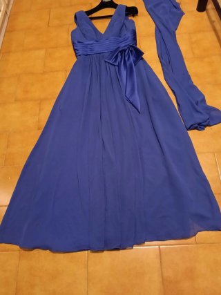 Vestido Pronovias azul ceremonia