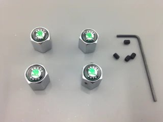 Tapones válvulas Skoda antirrobo cromado