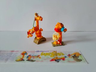 2 Personaggi Kinder Sorpresa Super Giraffe