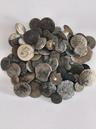 Lote de botones antiguos