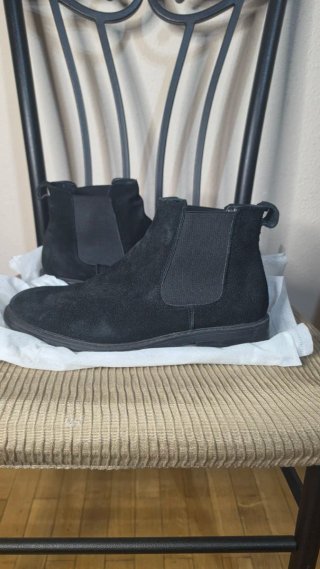 Botines Zara Ante Negro Talla 42 Hombre