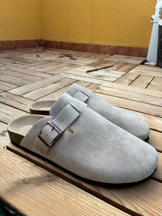 Zuecos Birkenstock Beige Talla 43