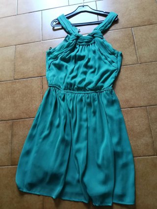 Vestido de fiesta verde