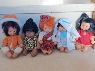 Lote de 5 Muñecas Barriguitas del Mundo