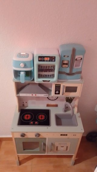 Cocina Juguete con Airfryer y Nevera