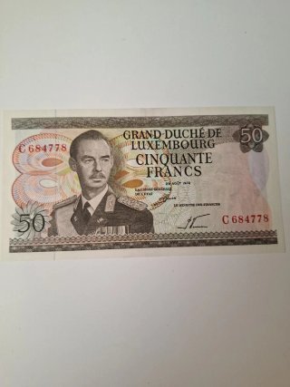 Luxemburgo antiguos 50 francos.