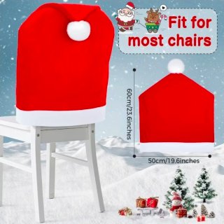Set 6 Fundas Sillas y 6 Fundas Cubiertos Navidad