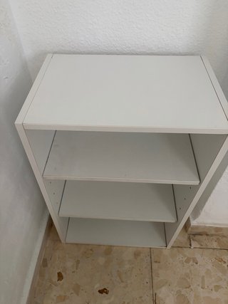 Estantería blanca 3 baldas