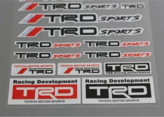 Vinilo pegatinas TRD Racing lámina mod 2