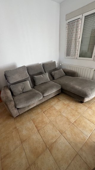 Sofá cama chaise longue gris (Guadalajara)