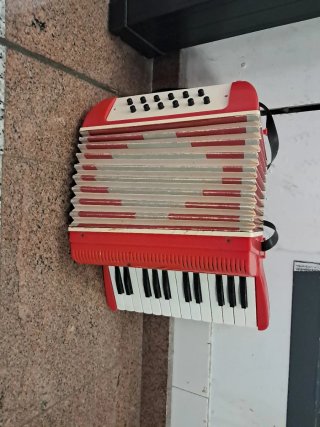 Acordeón Infantil Rojo y Blanco