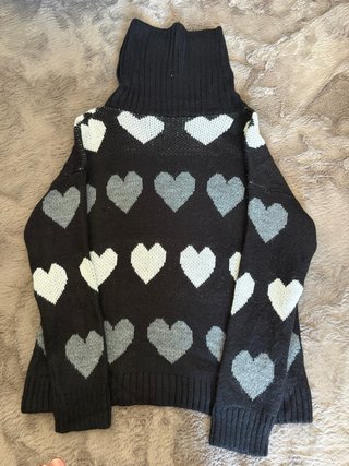 Jersey de lana con corazones