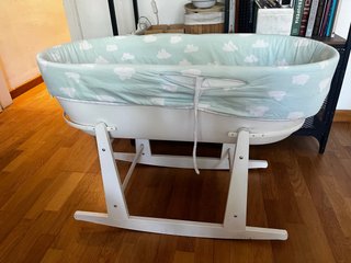 Minicuna Moisés Blanca con Estampado