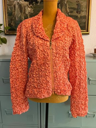 Joseph Ribkoff – Vintage Ruched Jacket – Coral