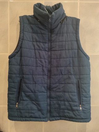 Anorak sin mangas azul talla M