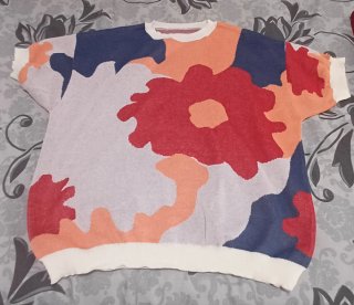 Jersey estampado floral talla única