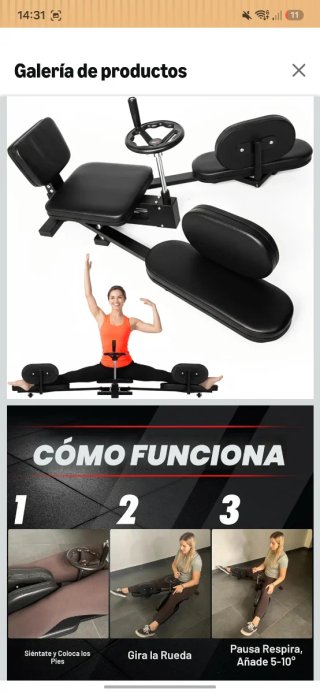 Máquina de Estiramiento de Piernas
