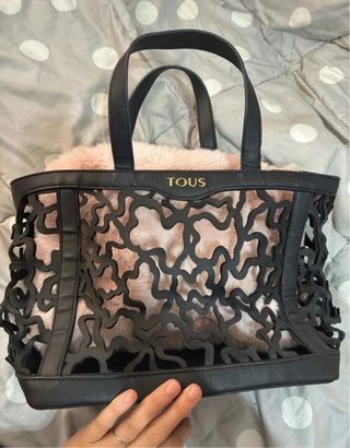Bolso Tous Negro y Rosa