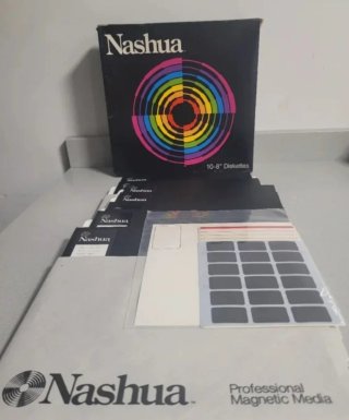 Caja 10 Disketes Nashua 8" pulgadas nuevos 1967