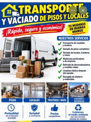 Hacemos Transporte De mudanzas hacemos vaciamos pi