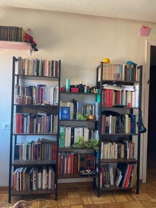Librería de Metal y Madera