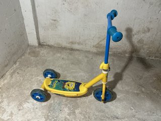 Patinete Infantil 3 Ruedas Bob Esponja