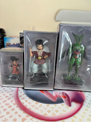 Set 3 Statuette Dragon Ball: Cell, Mr. Satan, Gote