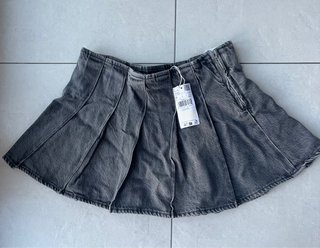 Minigonna Mango jeans grigia tg M