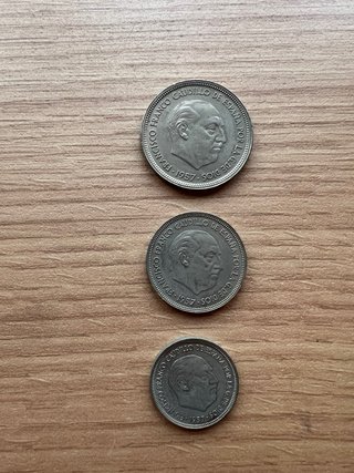 Colección 3 monedas Franco 1957 BA