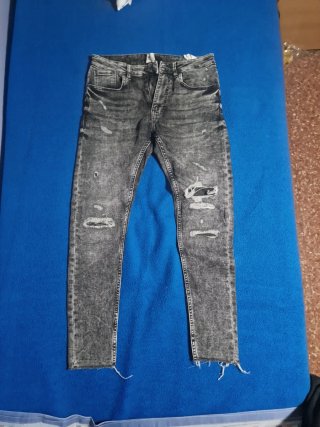 Pantalón Skinny Denim Bershka Talla 38
