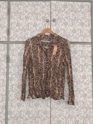 Camisa mujer estampado animal XL