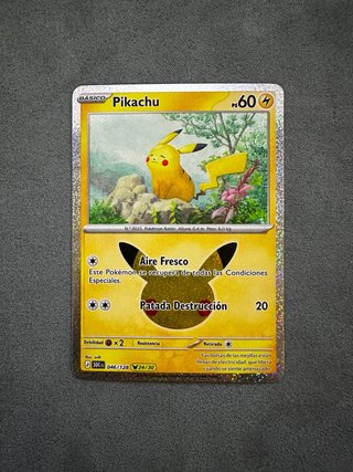 Carta Pokémon Pikachu 30th Celebration