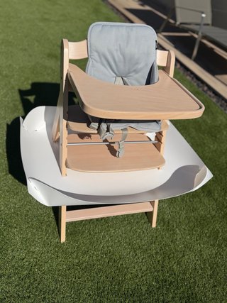 Trona Hauck Alpha+ Madera + Bandeja