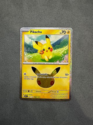 Pikachu 30th Celebration Carta Pokémon