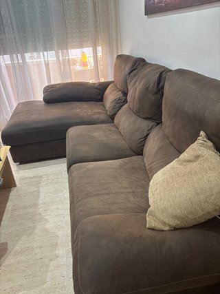 Sofá Chaiselongue Marrón