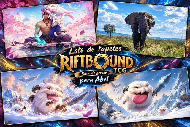 Lote tapetes RIFTBOUND TCG 3mm para Abel