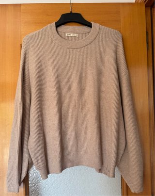 Jersey mujer Pull&Bear beige talla L