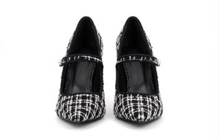 Zapatos de tacón tweed