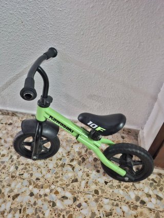 Bicicleta sin pedales Kawasaki verde