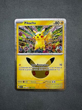 Pikachu 30th Celebration Carta Pokémon