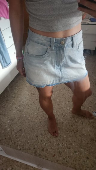 Falda pantalón vaquera