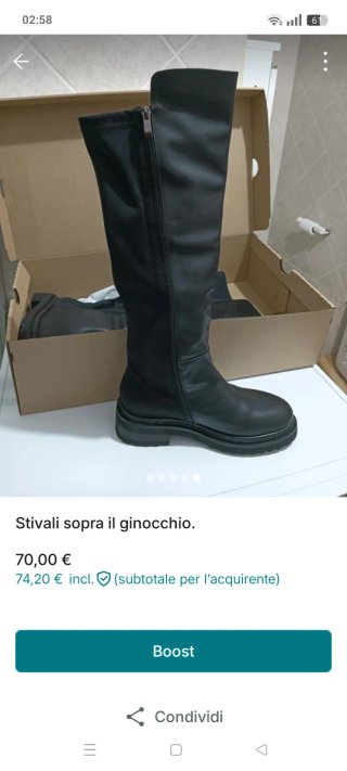 Stivali sopra il ginocchio neri
