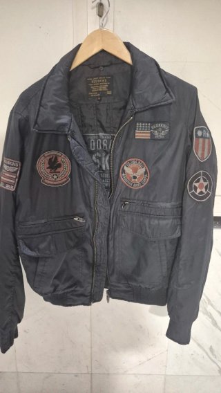 Chaqueta Piloto Redskins Negra Talla XL