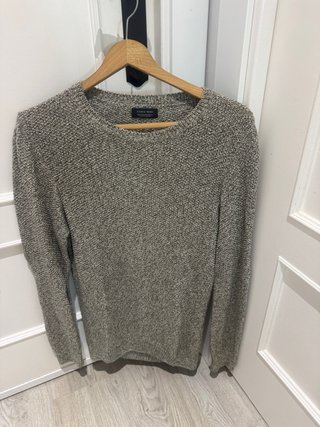 Jersey Zara Hombre Gris Talla M