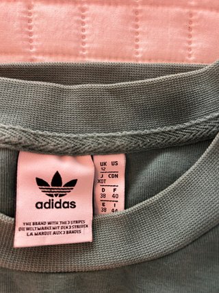 Sudadera Adidas Talla L/40/12 Verde Azulado