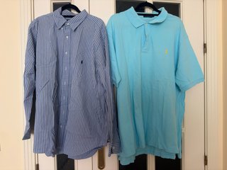 Lote 2 Camisas Ralph Lauren Caballero 2XL