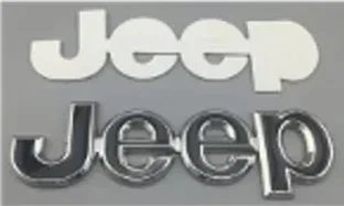 Emblema lateral Jeep negro metal