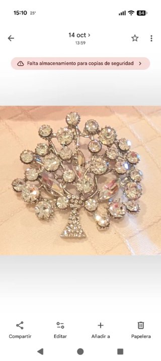 Broche Árbol con Pedrería