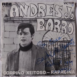 Vinilo Andrés do Barro DEDICADO y FIRMADO