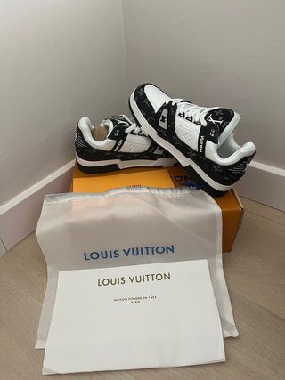 Louis Vuitton LV Trainer Monogram Denim / Blanco